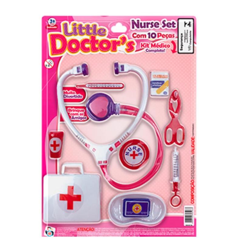 Kit Médico Infantil Doutora Brinquedo Educativo Pica Pau - Kit